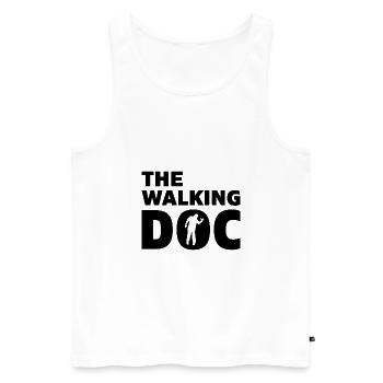 Walking Doctor Degree Phd gift - Men's Premium Organic Tank Top - white - Front - AI Model Male 178 light (178cm)