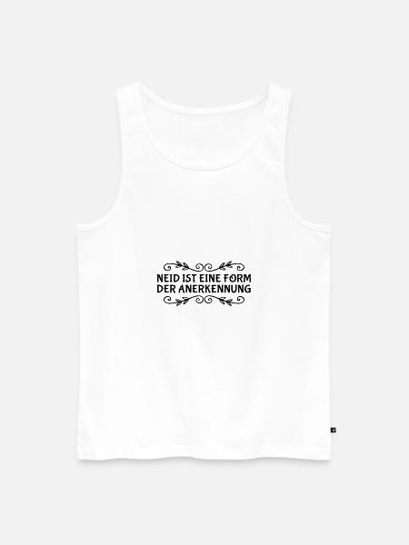 Neid ist Anerkennung - Männer Premium Bio Tank Top - Weiß