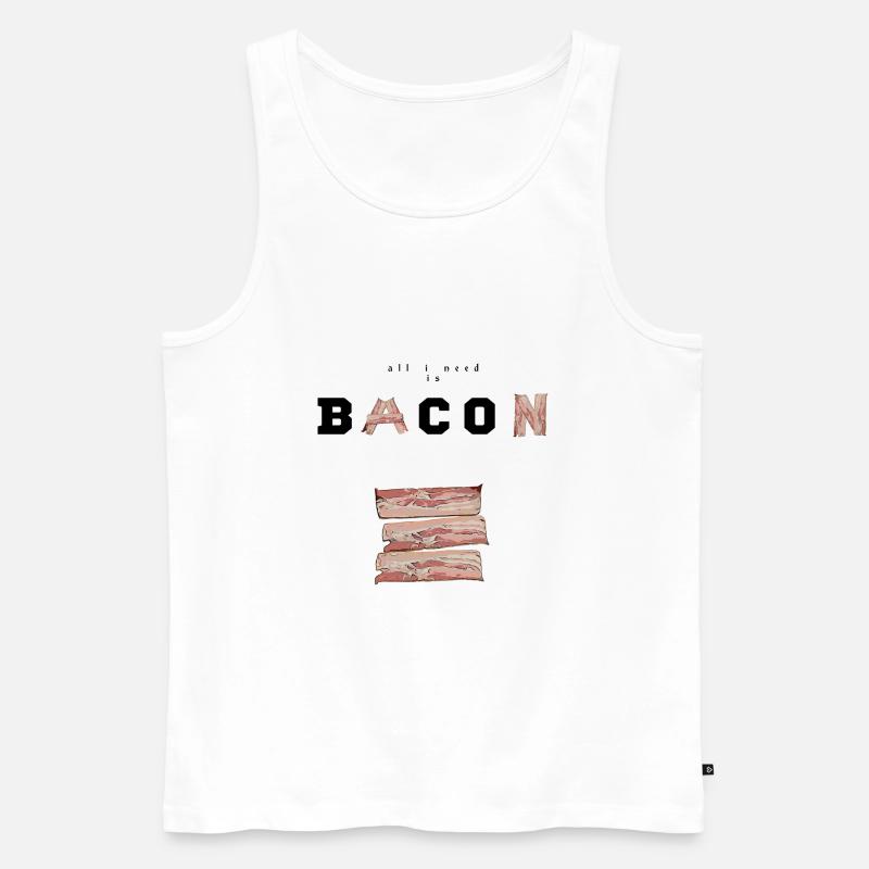 Speck und Speck - Männer Premium Bio Tank Top - Weiß