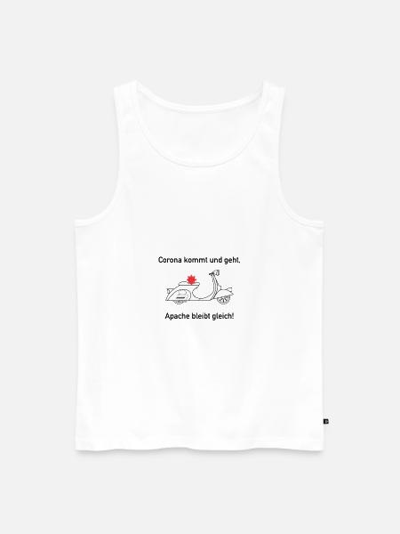 Apache Corona Roller - Männer Premium Bio Tank Top - Weiß