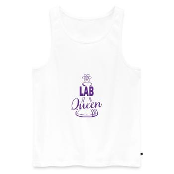 Lab Queen Chemie Geschenk Chemistry - Männer Premium Bio Tank Top - Weiß - Vorne - AI Model Male 178 light (178cm)