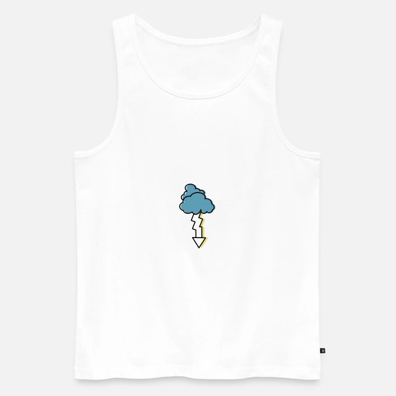 orage - Débardeur bio Premium Homme - blanc