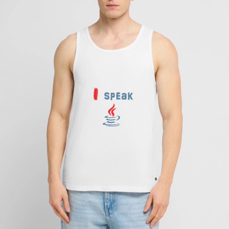 I speak Java - I speak Java Men's Premium Organic Tank Top