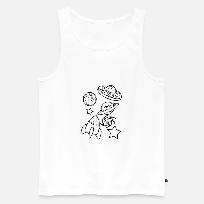 Conception de l'espace - Débardeur bio Premium Homme - blanc