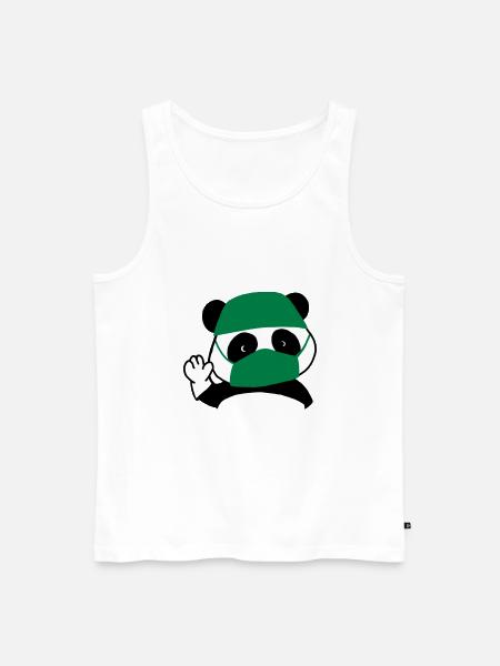 Panda surgeon operating room - Men's Premium Organic Tank Top - white