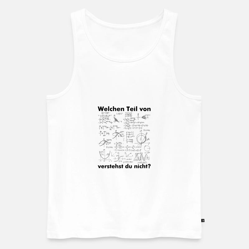 Geometrie Schule Lehrer Student - Männer Premium Bio Tank Top - Weiß