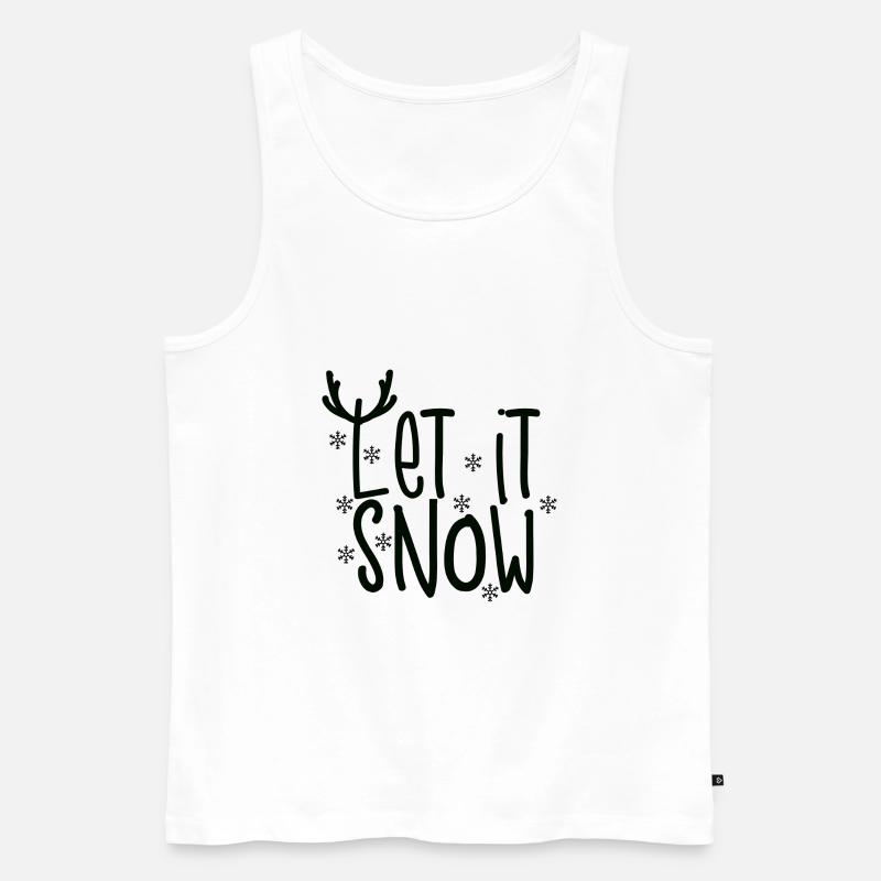 Let It Snow - Männer Premium Bio Tank Top - Weiß