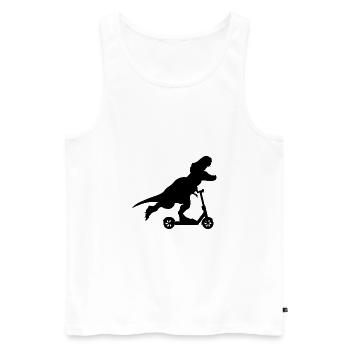 scooter hobby sports astuces style de vie cadeau - Débardeur bio Premium Homme - blanc - Devant - AI Model Male 178 light (178cm)