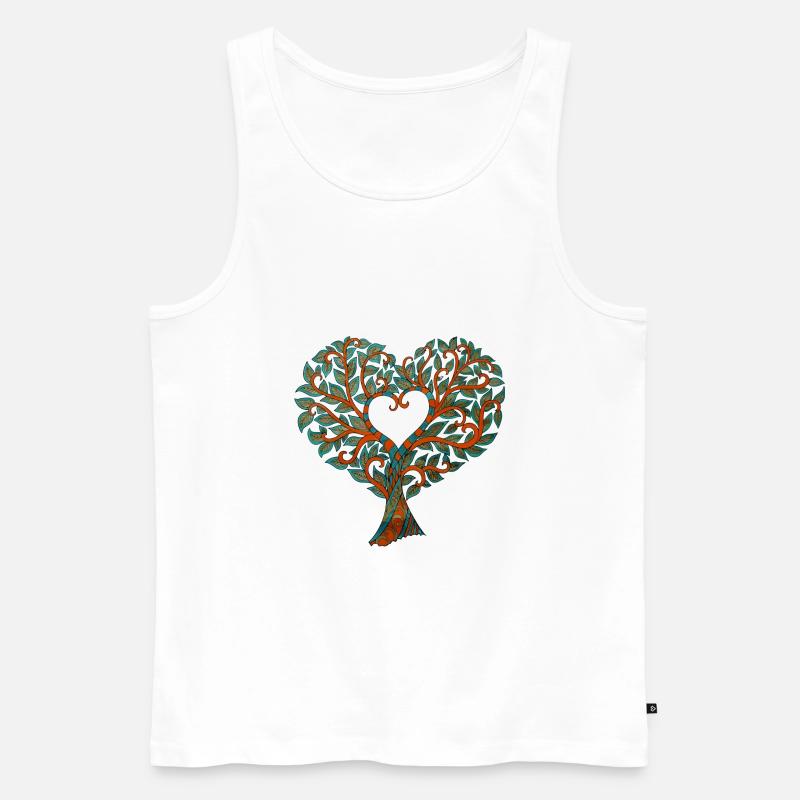 tree - Männer Premium Bio Tank Top - Weiß