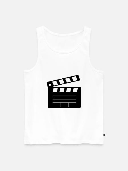 action! Clap movie - Men's Premium Organic Tank Top - white