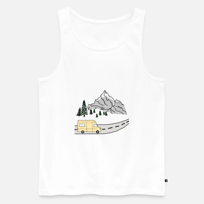 van life - Männer Premium Bio Tank Top - Weiß