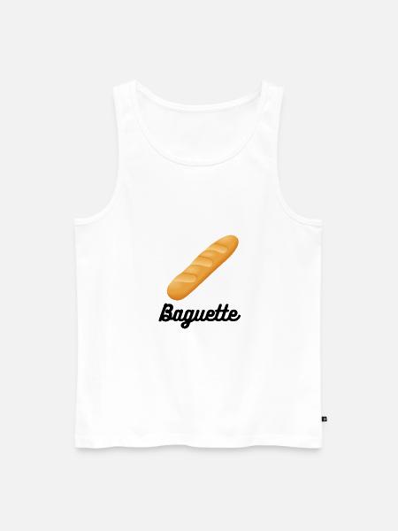 - Baguette. - Männer Premium Bio Tank Top - Weiß