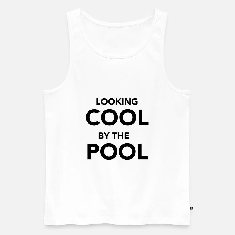 cool by the pool - Männer Premium Bio Tank Top - Weiß