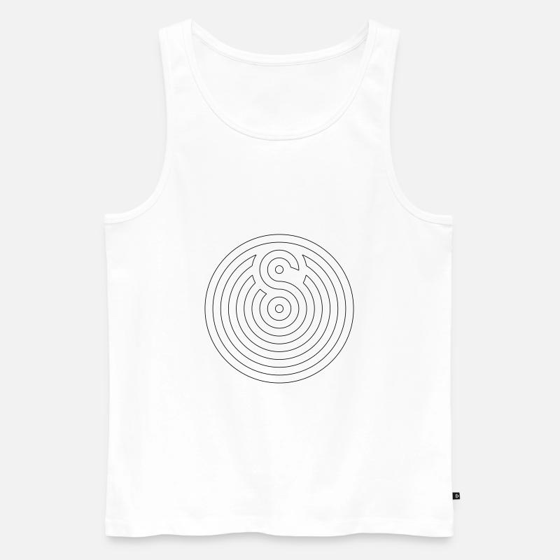 Soju Logo - Männer Premium Bio Tank Top - Weiß