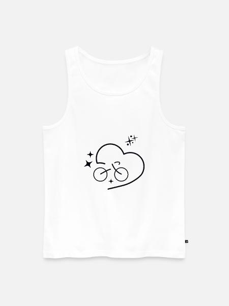 i love biking - Männer Premium Bio Tank Top - Weiß