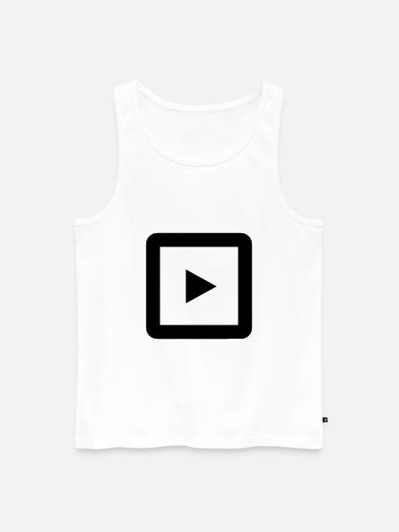 Play - Männer Premium Bio Tank Top - Weiß