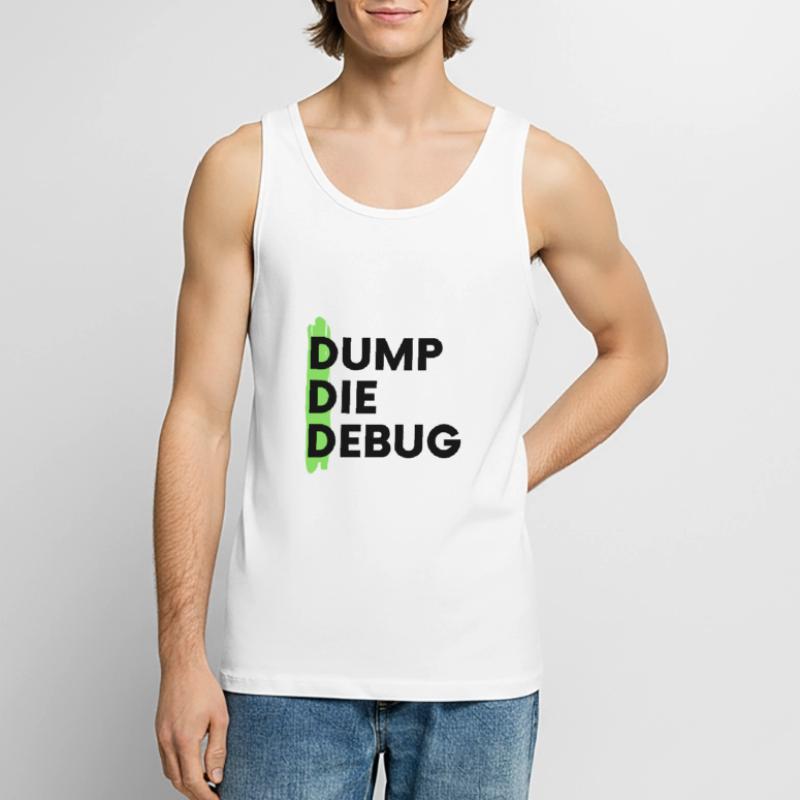 Dump Programming Debug Coding Men's Premium Organic Tank Top