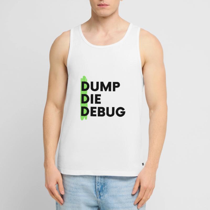 Dump Programming Debug Coding Men's Premium Organic Tank Top