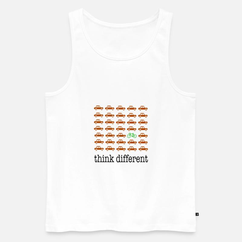 Think different - Männer Premium Bio Tank Top - Weiß