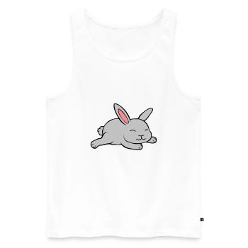Little cute rabbit - Men's Premium Organic Tank Top - white - Front - AI Model Male 178 light (178cm)
