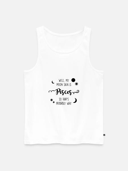 Mein Sternzeichen ist Fische - Männer Premium Bio Tank Top - Weiß