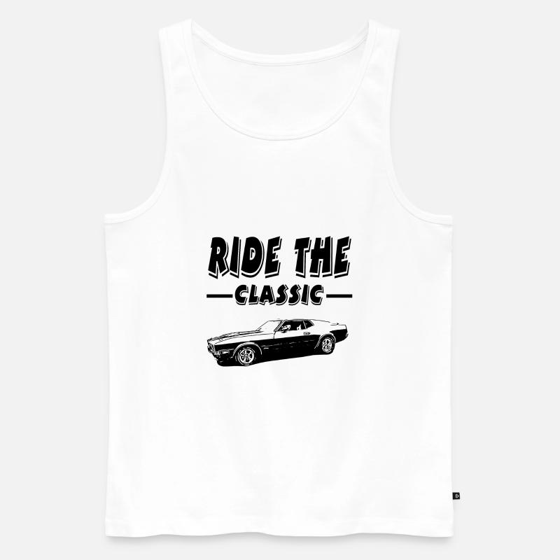 Auto - Männer Premium Bio Tank Top - Weiß