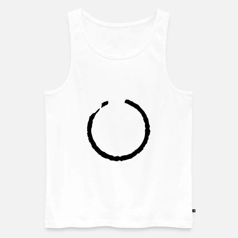 Kreis - Männer Premium Bio Tank Top - Weiß