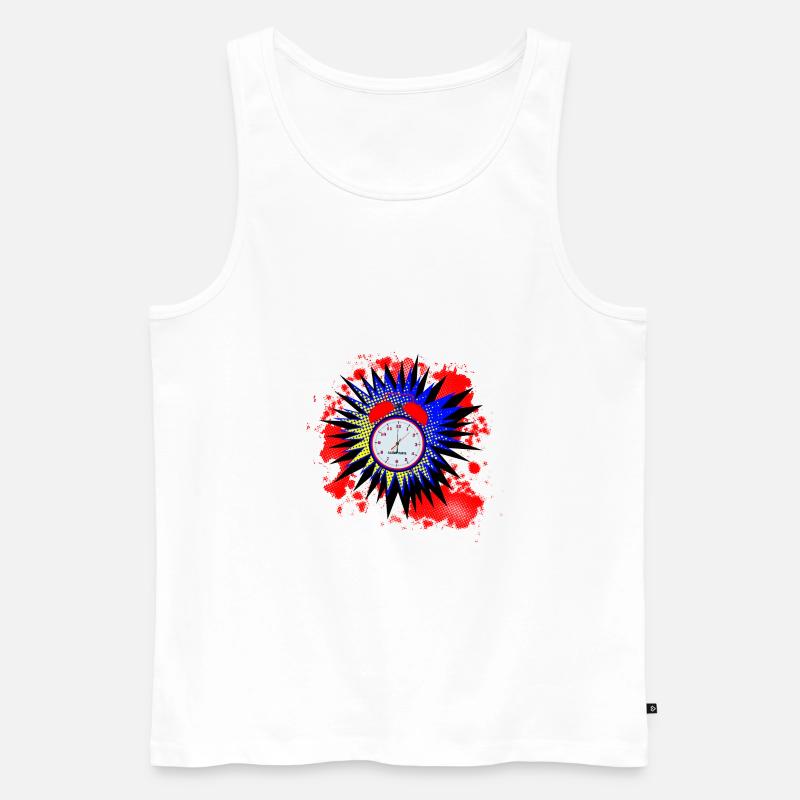 Morgendlicher Weckruf - Männer Premium Bio Tank Top - Weiß
