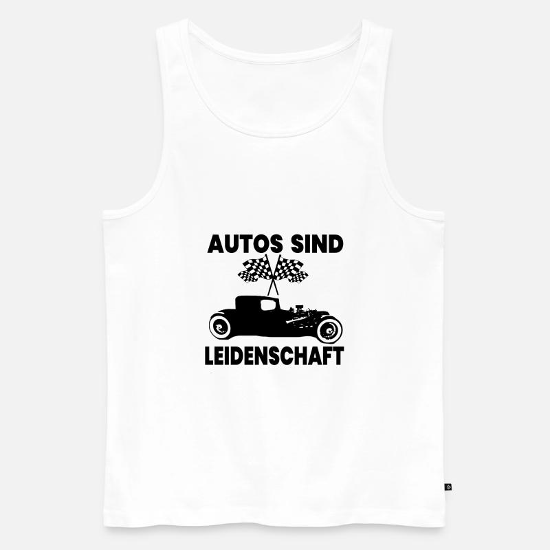 Auto - Männer Premium Bio Tank Top - Weiß