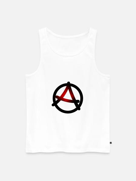 Anarchy, anarchy, anarchist symbol - Men's Premium Organic Tank Top - white