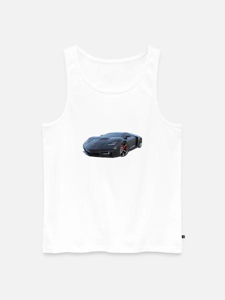 Supercar - Men's Premium Organic Tank Top - white