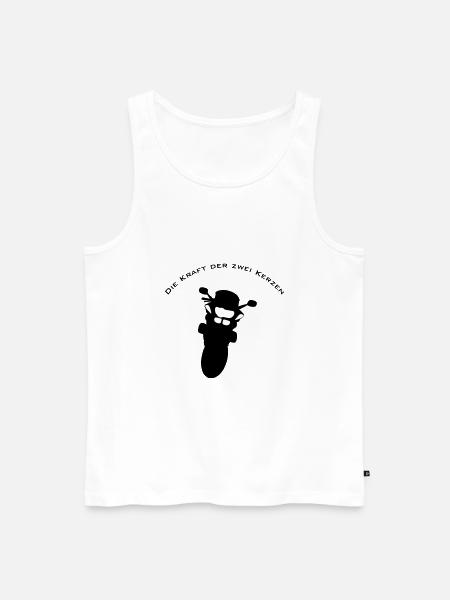 Die Kraft der zwei Kerzen - Männer Premium Bio Tank Top - Weiß