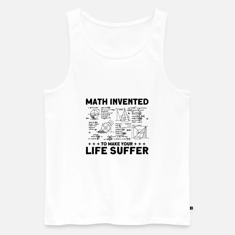 Math Mathématiques Sciences Math Cadeau - Débardeur bio Premium Homme - blanc