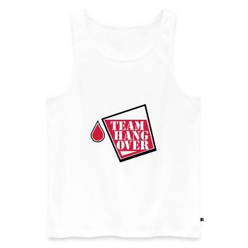 party team - Men's Premium Organic Tank Top - white - Front - AI Model Male 178 light (178cm)