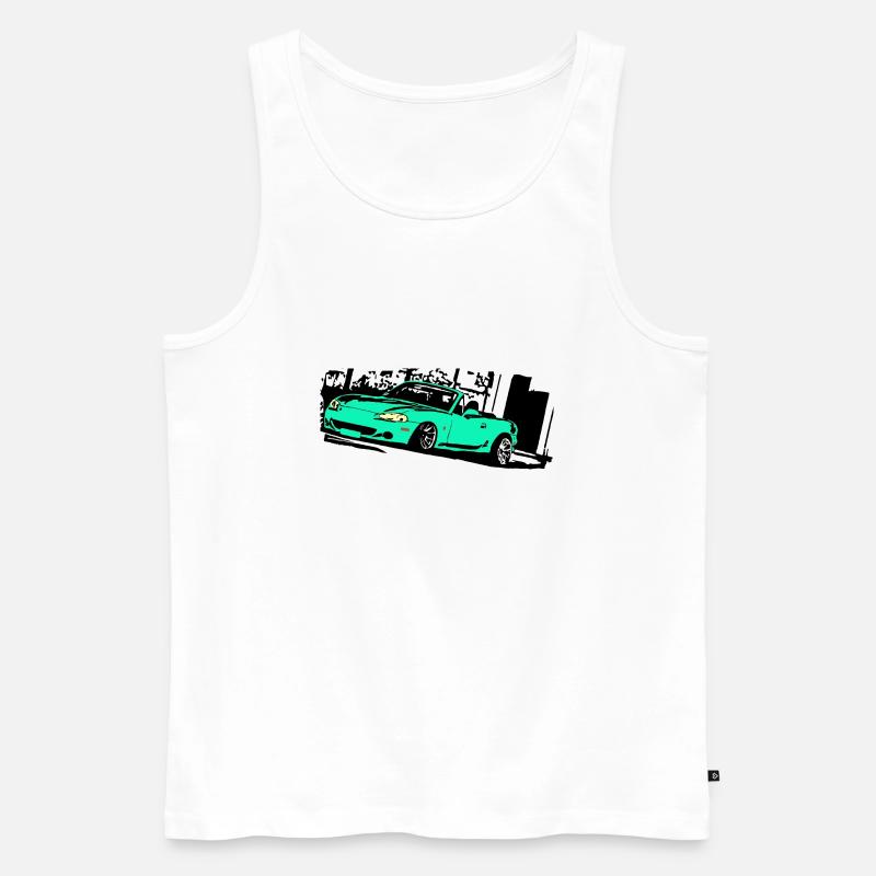 miata mx5 mk2 - Männer Premium Bio Tank Top - Weiß