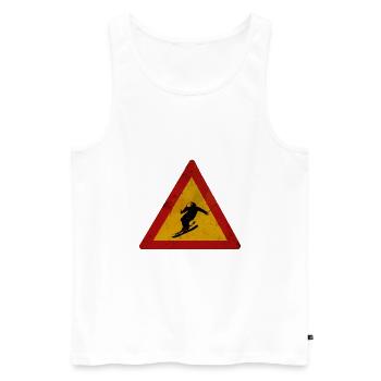 Ski crossing - Männer Premium Bio Tank Top - Weiß - Vorne - Michal (187cm)