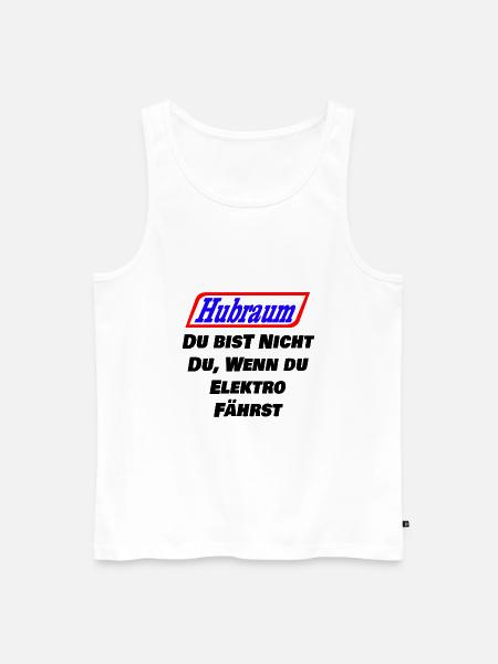 Hubraum Statt Wohnraum - Männer Premium Bio Tank Top - Weiß