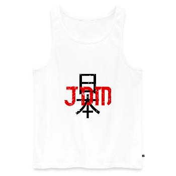 JDM Tuning Japan Nihon - Männer Premium Bio Tank Top - Weiß - Vorne - Michal (187cm)