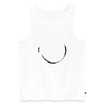 Kreis - Männer Premium Bio Tank Top - Weiß - Vorne - AI Model Male 178 light (178cm)