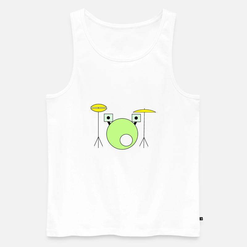 Comic Figur Kombiniertes - Männer Premium Bio Tank Top - Weiß