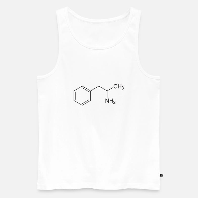 Amphetamine - Männer Premium Bio Tank Top - Weiß