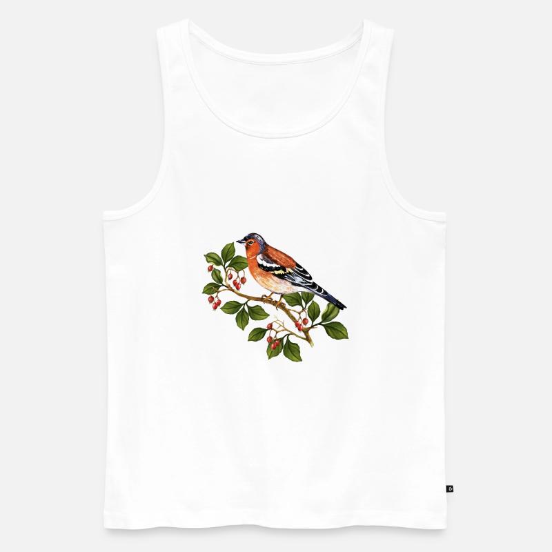 Vogel - Männer Premium Bio Tank Top - Weiß