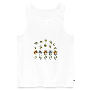 Insectes - Débardeur bio Premium Homme - blanc - Devant - Michal (187cm)