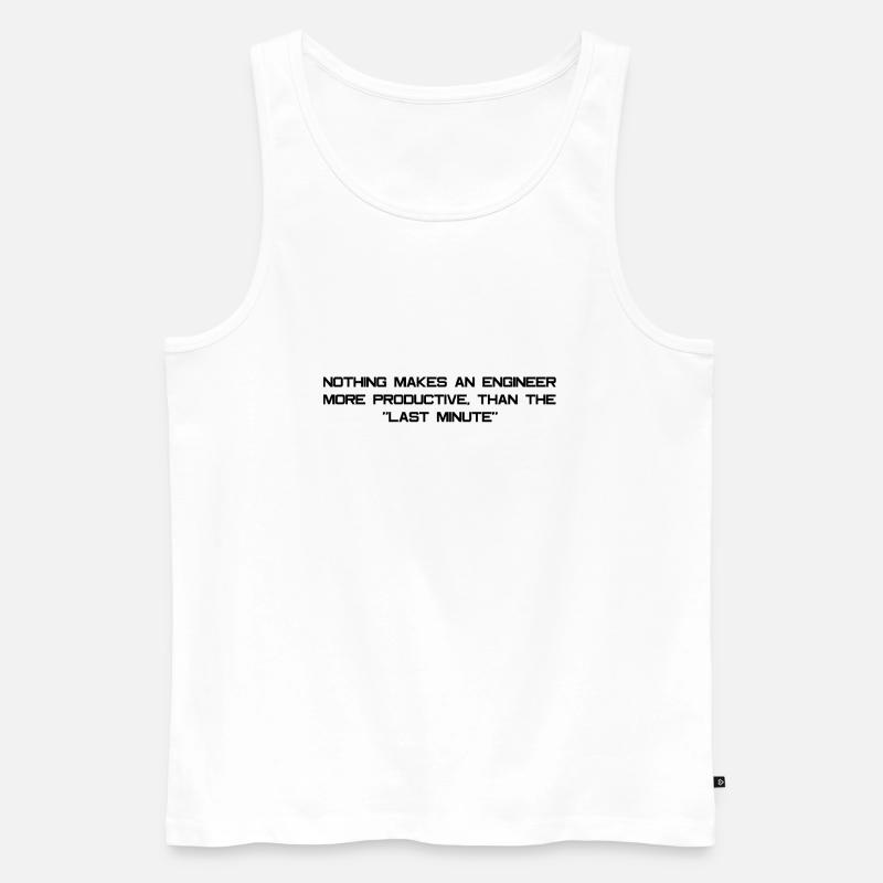 Engineer slogan - Men's Premium Organic Tank Top - white