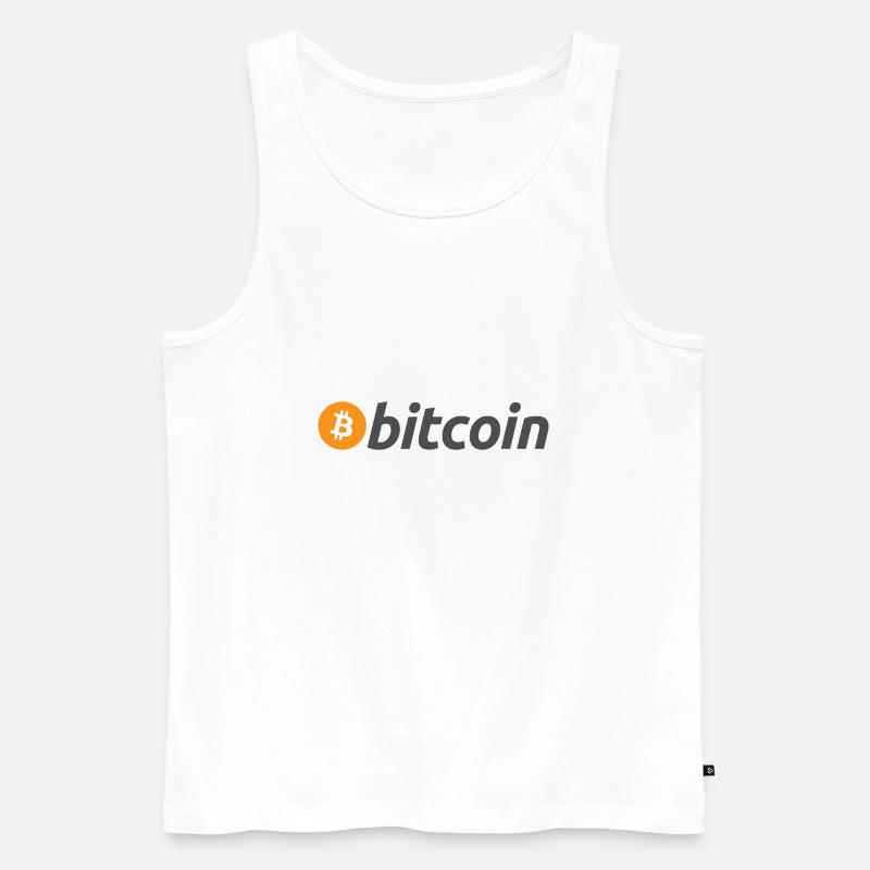 Bitcoin - Männer Premium Bio Tank Top - Weiß