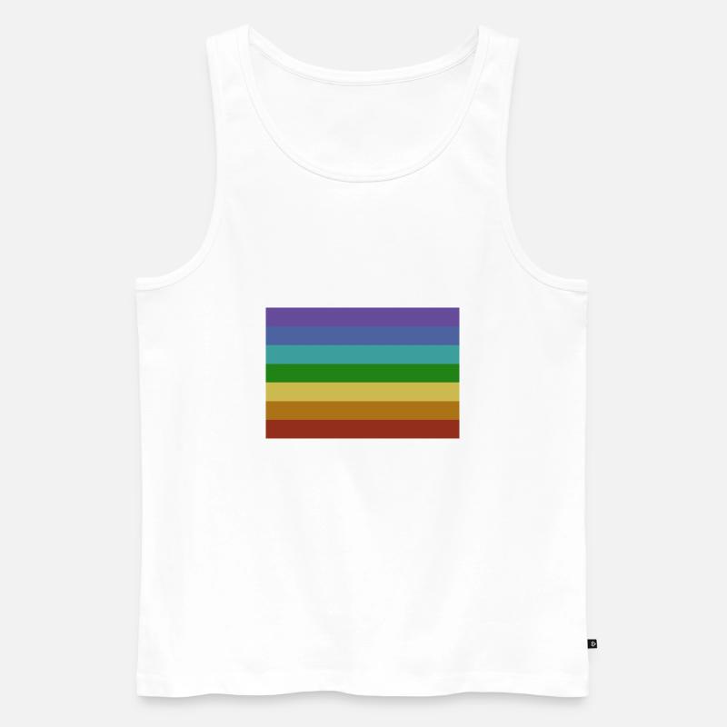 Pace Flagge - Männer Premium Bio Tank Top - Weiß