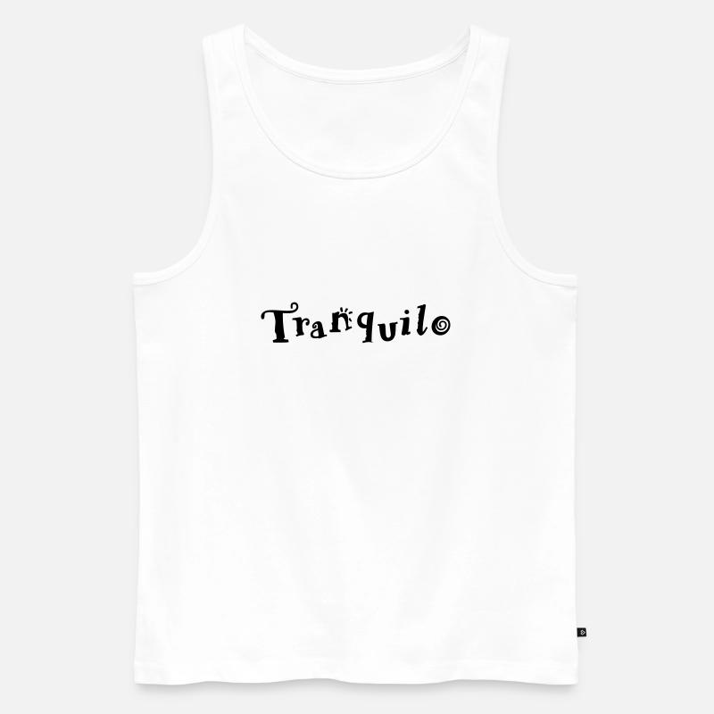 tranquilo - Männer Premium Bio Tank Top - Weiß