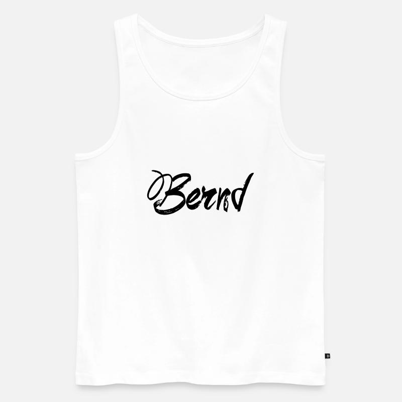 Bernd - Männer Premium Bio Tank Top - Weiß