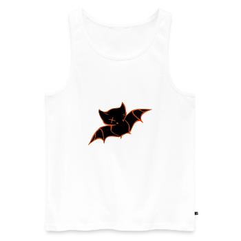 Chauve-souris Halloween - Débardeur bio Premium Homme - blanc - Devant - AI Model Male 178 light (178cm)