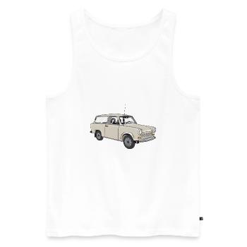  universal kombi 601 - Männer Premium Bio Tank Top - Weiß - Vorne - AI Model Male 178 light (178cm)